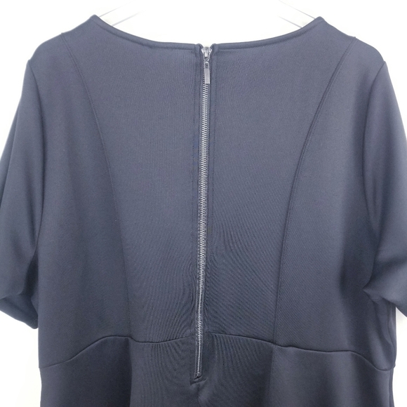 Torrid Fluted Fit & Flare Mini Dress Scuba Black NWT - Picture 12 of 13